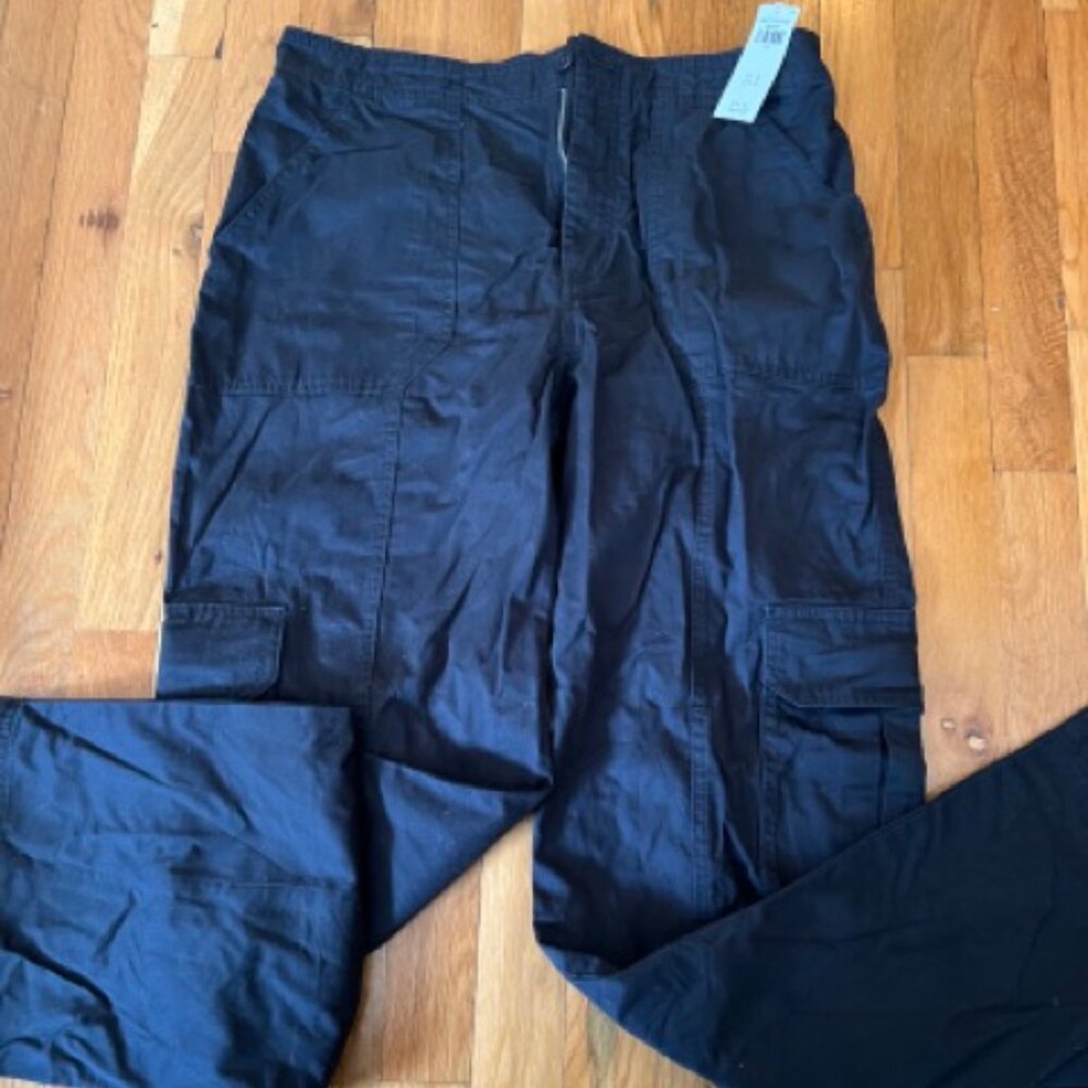 Abercrombie & Fitch Black Womens Cargo Pants size 12